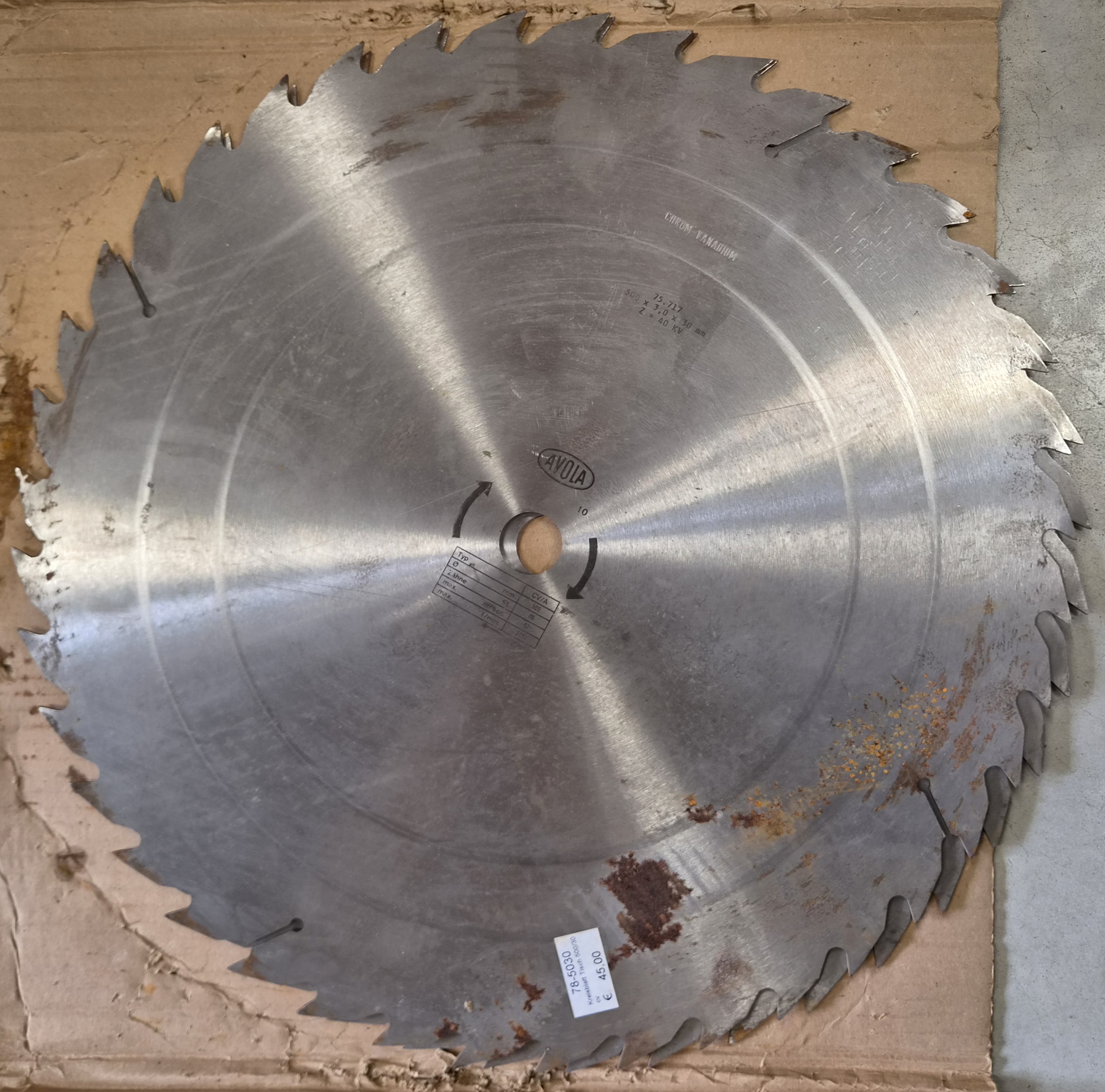 Kreisblatt Tisch 500/30 cv