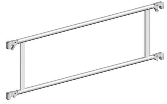 FG Doppelgeländer 180 Alu Layher