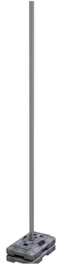 Schaftrohr 3 m TL 40x40 vz