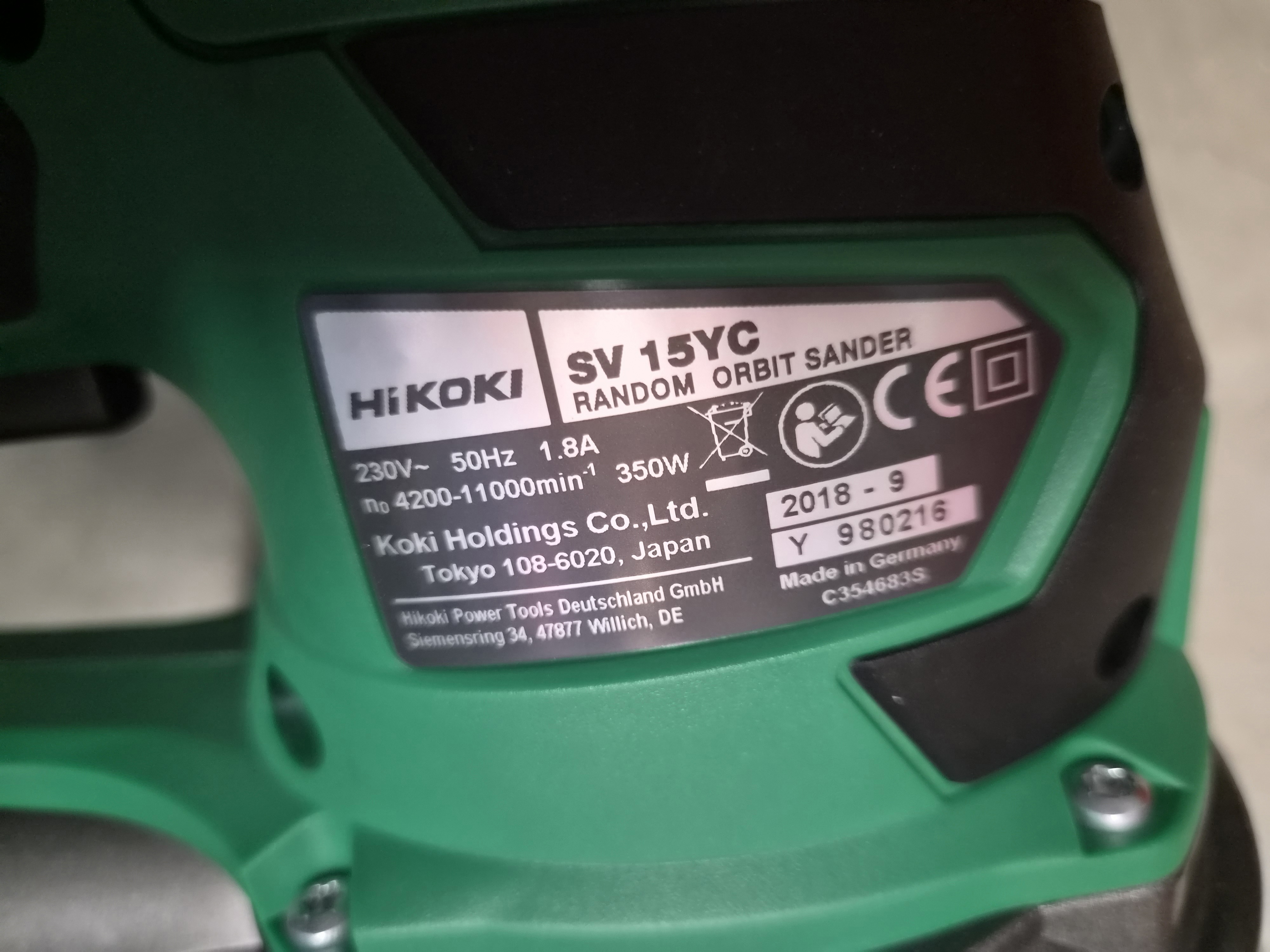 ExzenterSchleifer 150mm HIKOKI SV15YC