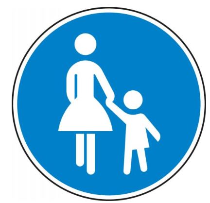 VZ Sonderweg Fußgänger VZ239