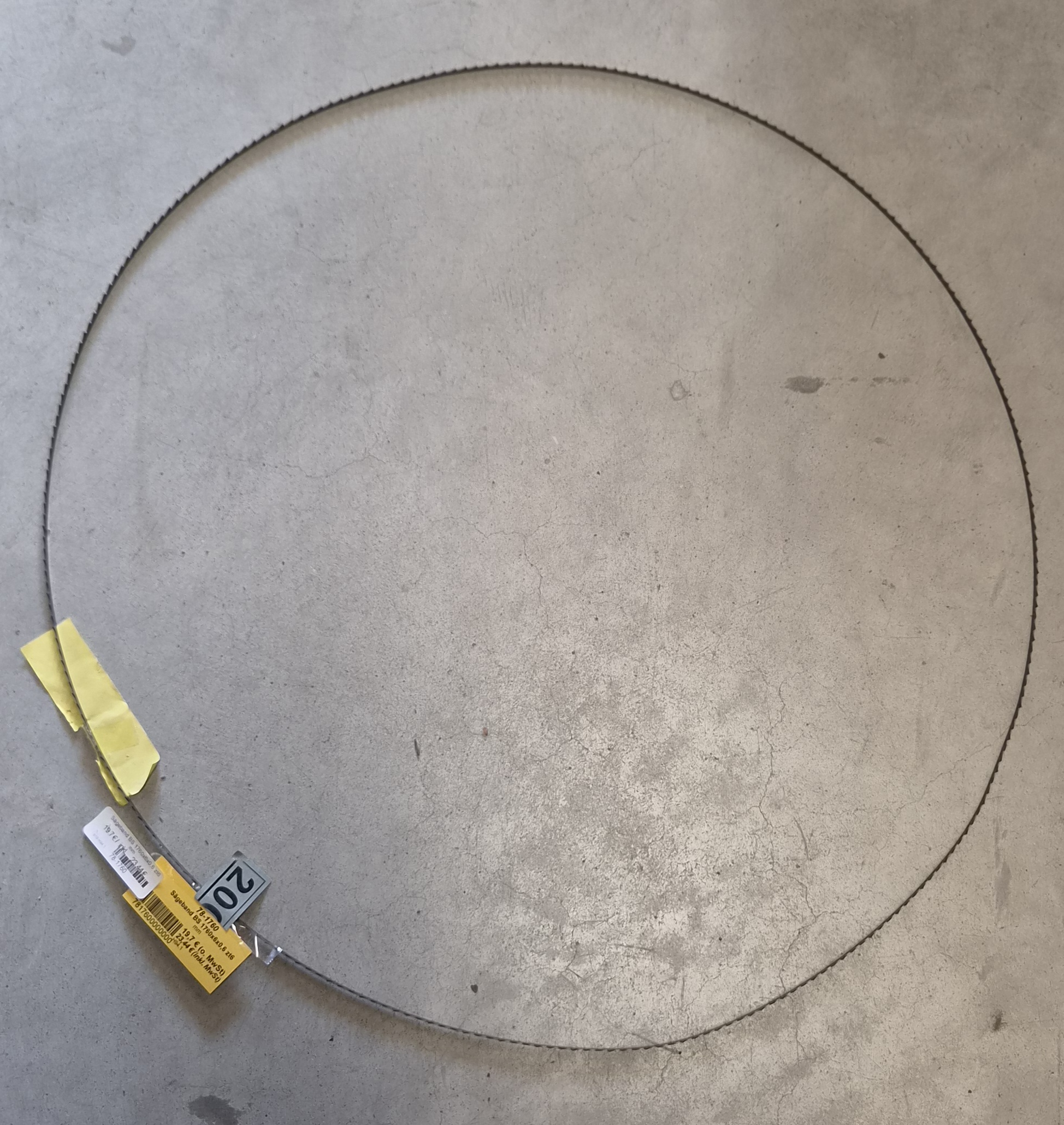 Sägeband BS 1760x6x0,6 zt6mm