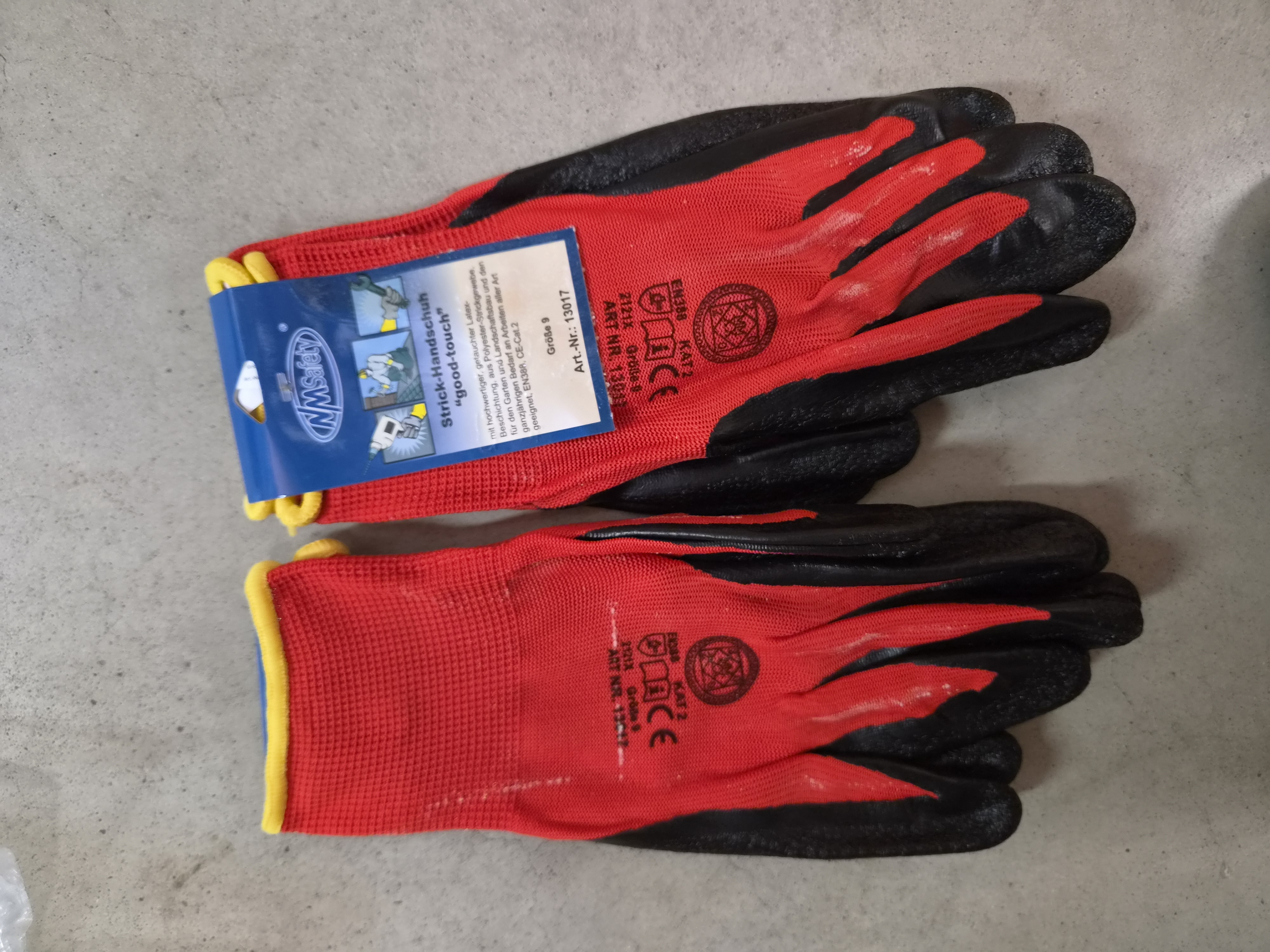 Nylon-Handschuh Rot good-touch pb Gr.9