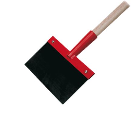 Stoßscharre 300mm Stahlblechblatt mit Stiel