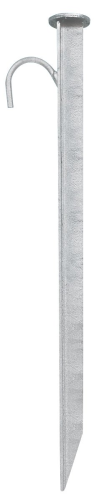 Bauzaun Erdnagel 80cm mit Haken 